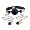 Knebel kulka do ust oddychający breathable ball gag